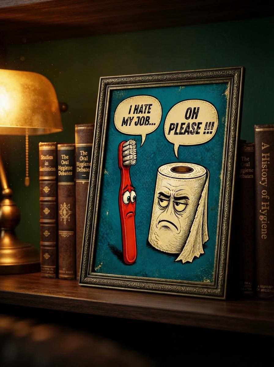 Funny Bathroom Wall Art | Sarcastic Toilet Paper Sign