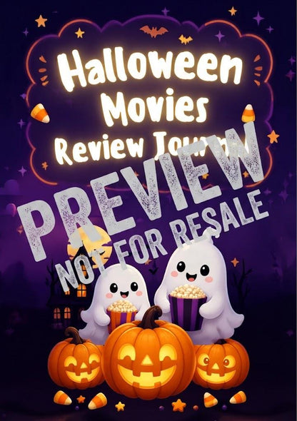 Kids Halloween Movie Journal | Spooky Activity Tracker