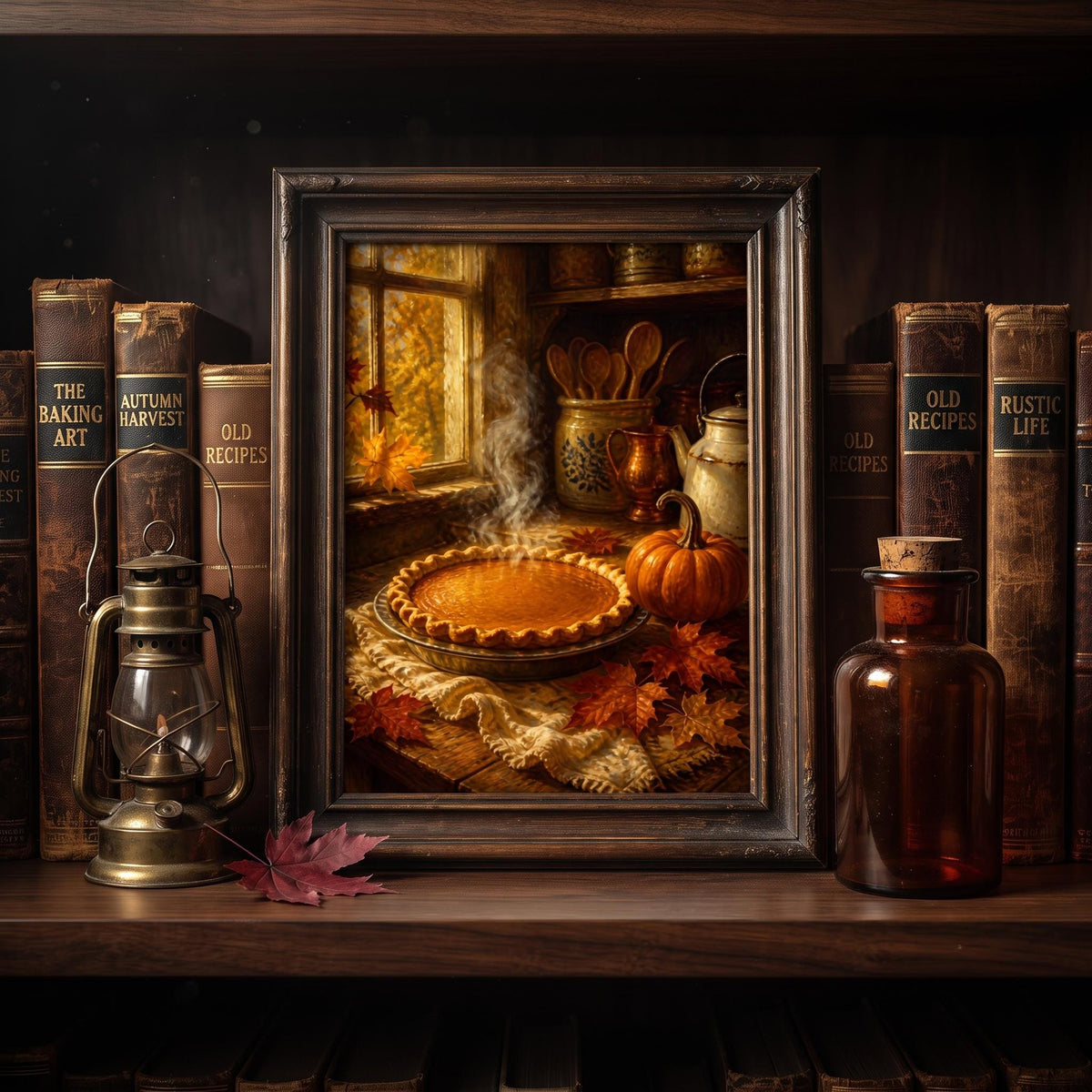 Pumpkin Pie Print | Autumn Kitchen Art