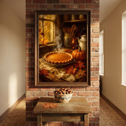 Pumpkin Pie Print | Autumn Kitchen Art