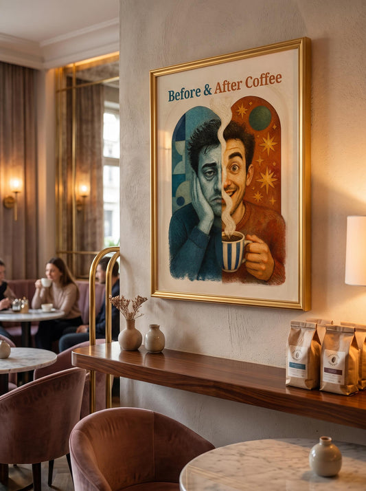 Coffee Transformation Art Print | Coffee Lover Gift