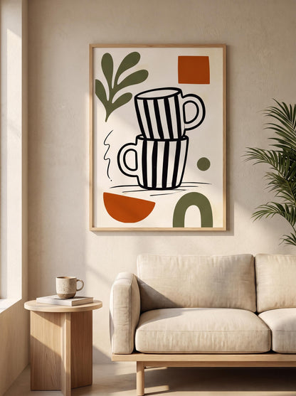 Henri Matisse Inspired Wall Art | Minimalist Cutout Poster